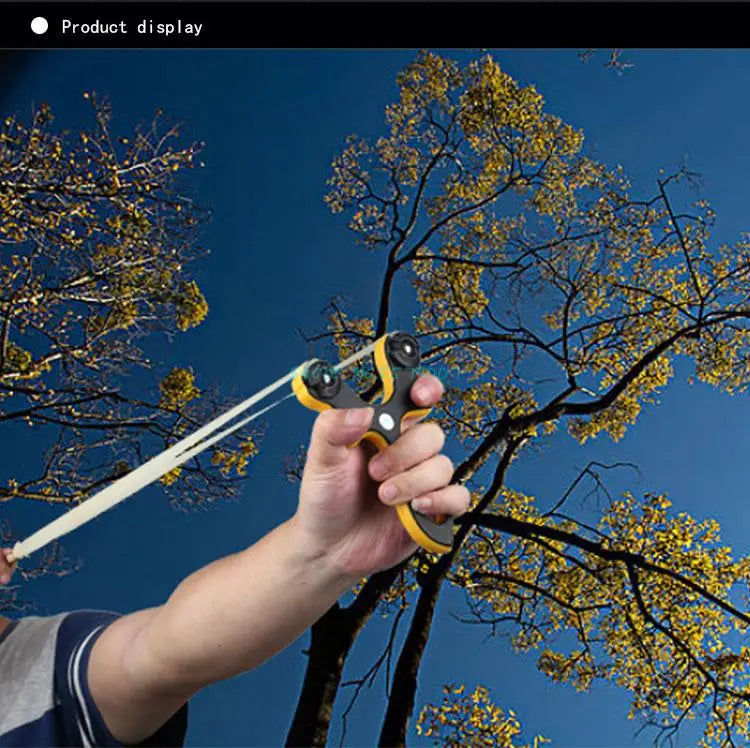 Professional Outdoor Hunting Slingshots New Card Ball Fishing Slingshot Flat & Round Rubber Band Pro Catapult Shooting Kids