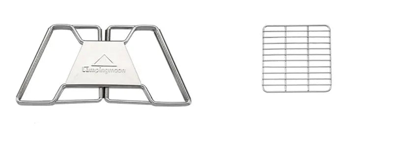 Stainless Steel Grill 4-7 People Thickened Campingmoon X-Two Outdoor Household Portable Folding Charcoal Grill