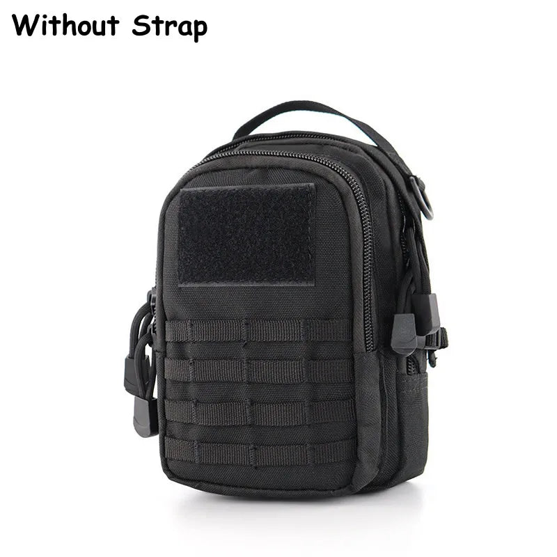 Tactical EDC Pouch Bag Universal Military Zipper Molle Hip Waist Bag Pocket Outdoor Camping Hunting Chest Bag Mini Army Backpack