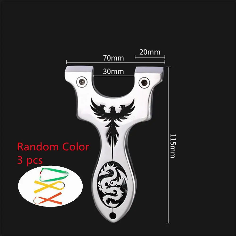 Outdoor Professional Hunting Slingshot Shooting Game Catapult High Quality Stainless Steel Catapult Rubber Band Slingshot Set