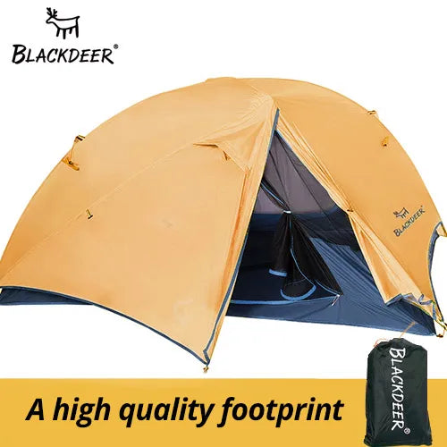 BLACKDEER 2 Person Ultralight Tent 20D Nylon Silicone Coated Fabric Waterproof Tourist Backpacking Outdoor Camping 1.47 Kg