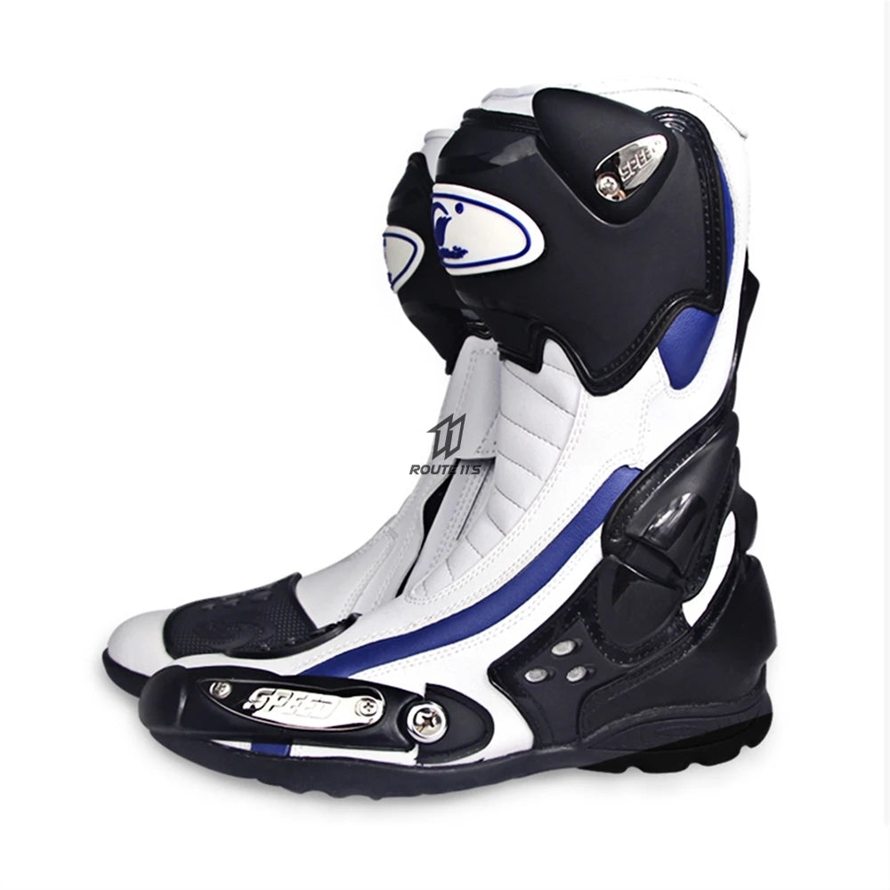 PRO-BIKER Men Motorcycle Boots Waterproof PU Botas Moto Boots Motocross Motorcycle Shoes Protection Motorcycle Long Thigh Boots