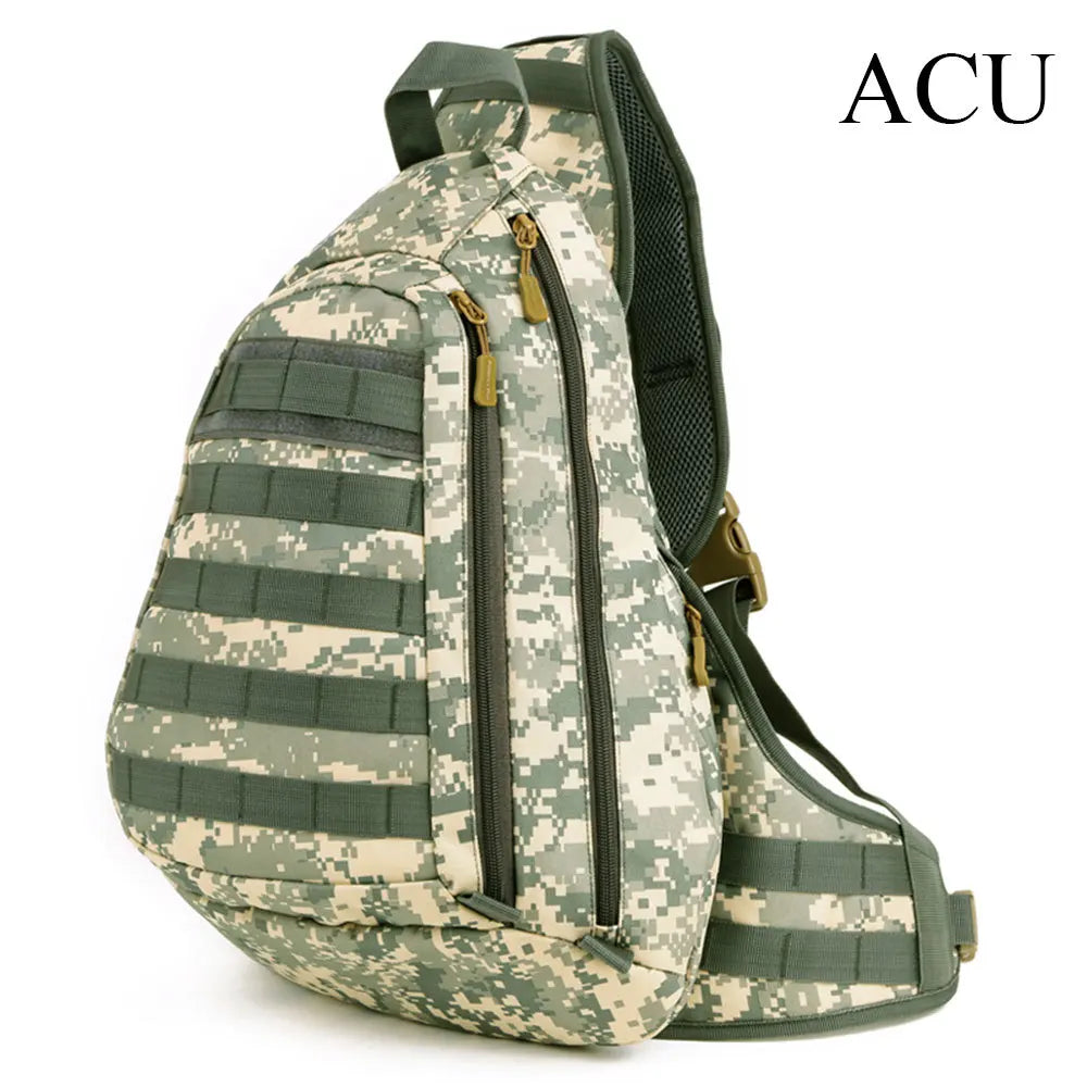 SINAIRSOFT Tactical Backpack 14 Inches Loptop Backpacks Sports Camping Outdoor Wading Chest Pack Sling Single Shoulder