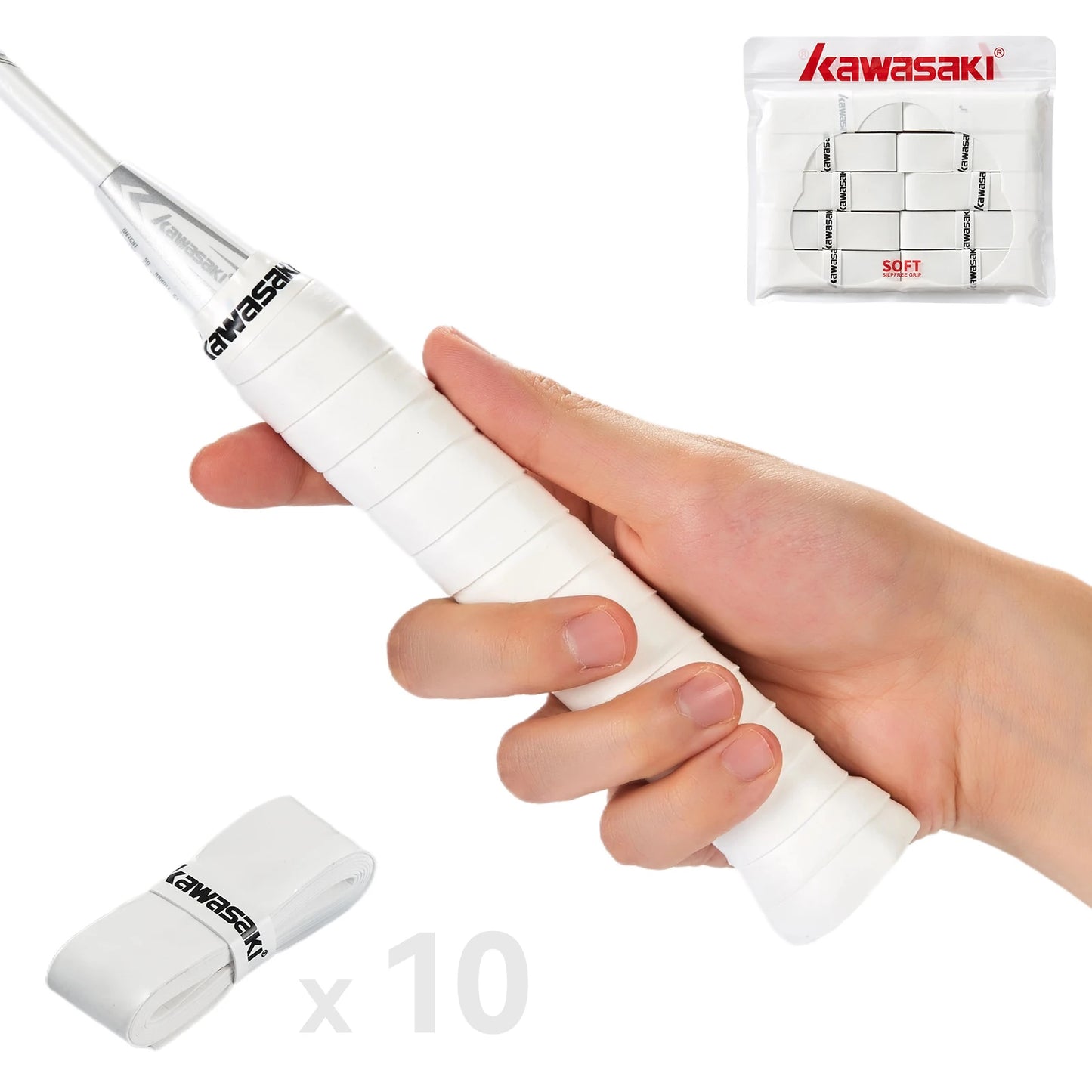 5/10/60 Pieces Overgrips Padel Original Kawasaki Sticky Anti-slip Overgrip Tennis Shock Absorption Paddle Grip Accessories