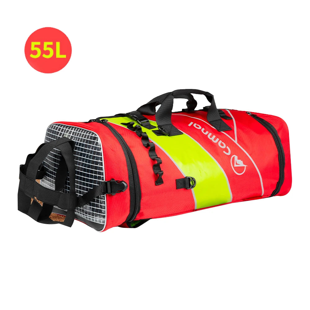 55L Outdoor Climbing Equipment Rope Bag, 1680D Oxford Cloth Waterproof And Wear-Resistant, Rescue Equipment Storage Bag,P896