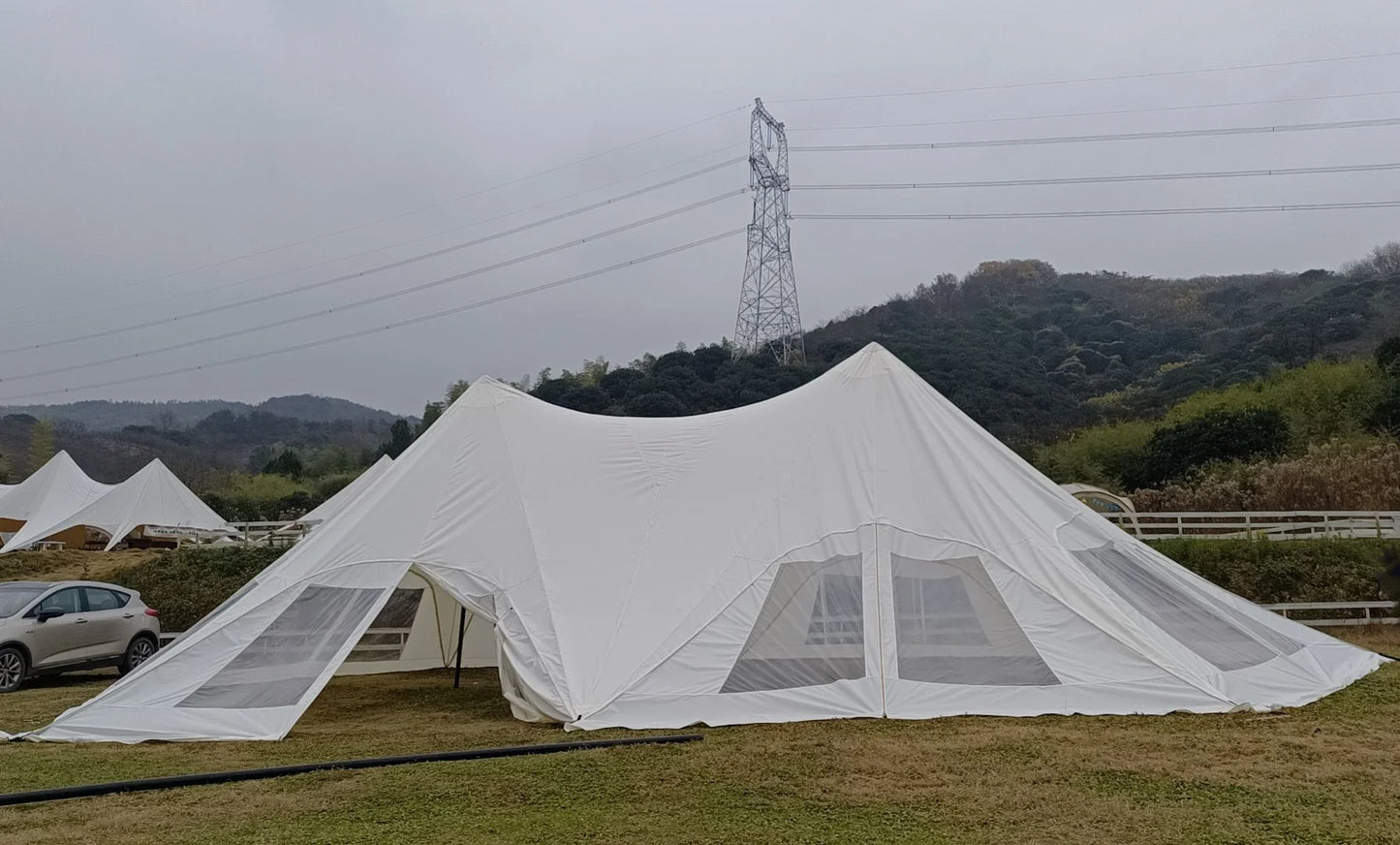 Hump Tent Octopus Shape Waterproof Sunscreen,Cloud Top Canopy Large Space Multiple Sizes Thick Oxford,for Camping Wedding Party