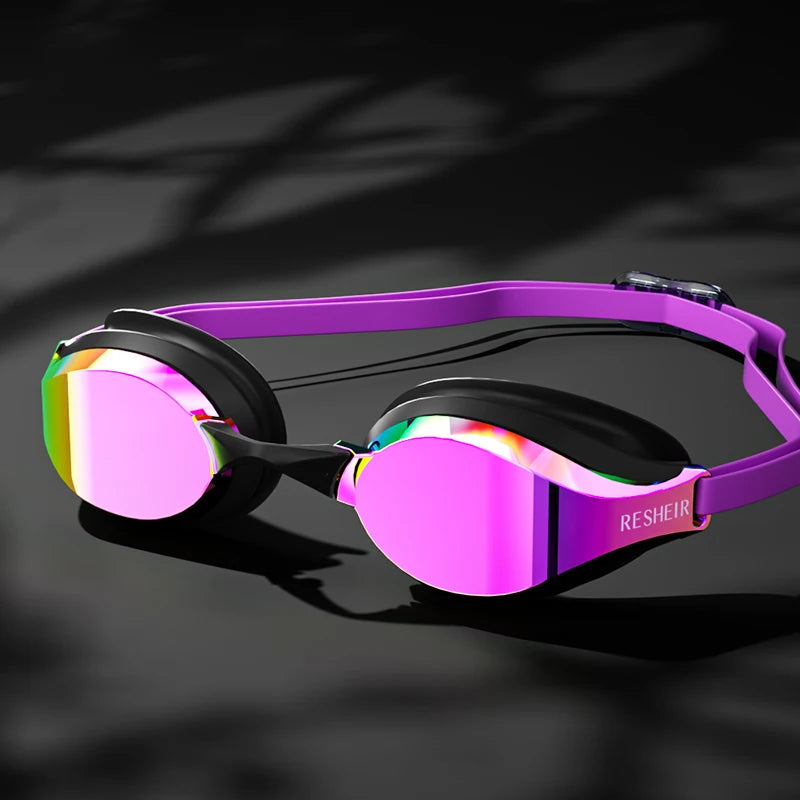 Unisex Professional Swimming Goggles for Racing, HD Lens and Anti-fog Swim Goggles for Adults