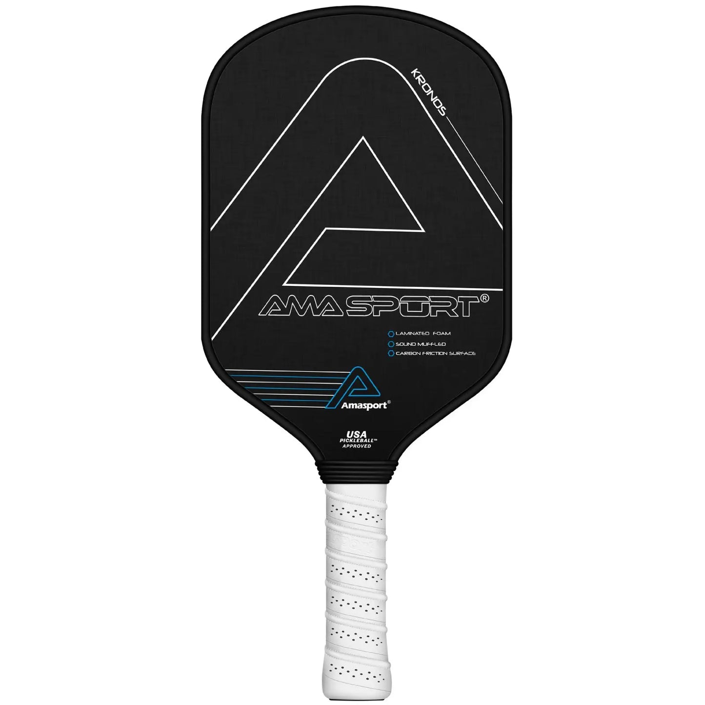 AMASPORT PA016 Pickleball Paddle Racket Carbon Fiber Surface PP Honeycomb Core Enhancing Spin and Contro for Professionals