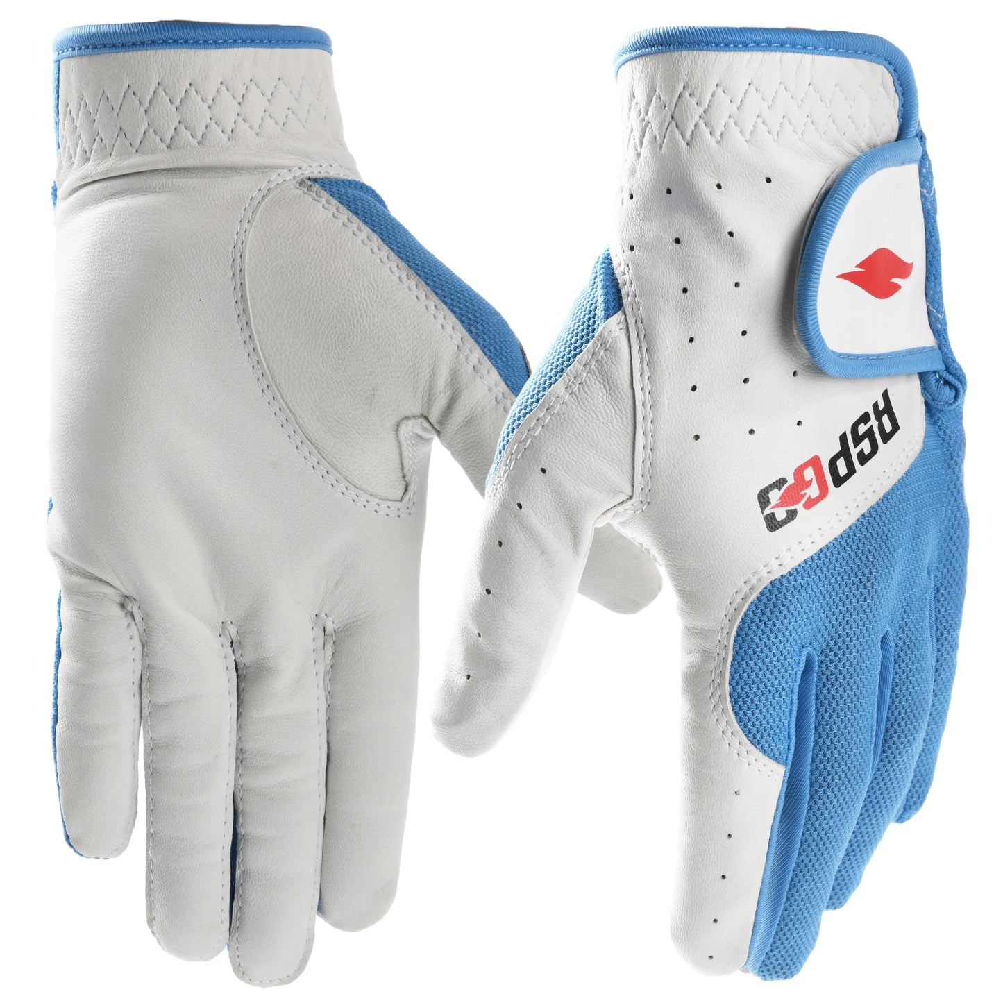 RSPGO Men's and Women's Single Pack Left - Handed Breathable Golf Gloves Crafted from All - Premium Soft Cabretta Leather