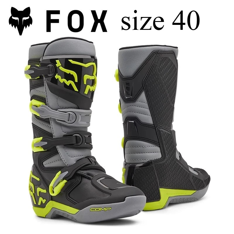 FOX Off-Road Boots Entry Level Comp Youth Motorcycle Boots for ATV/UTV Trail and MX Track Use ravel Shoes Botas Moto for kids