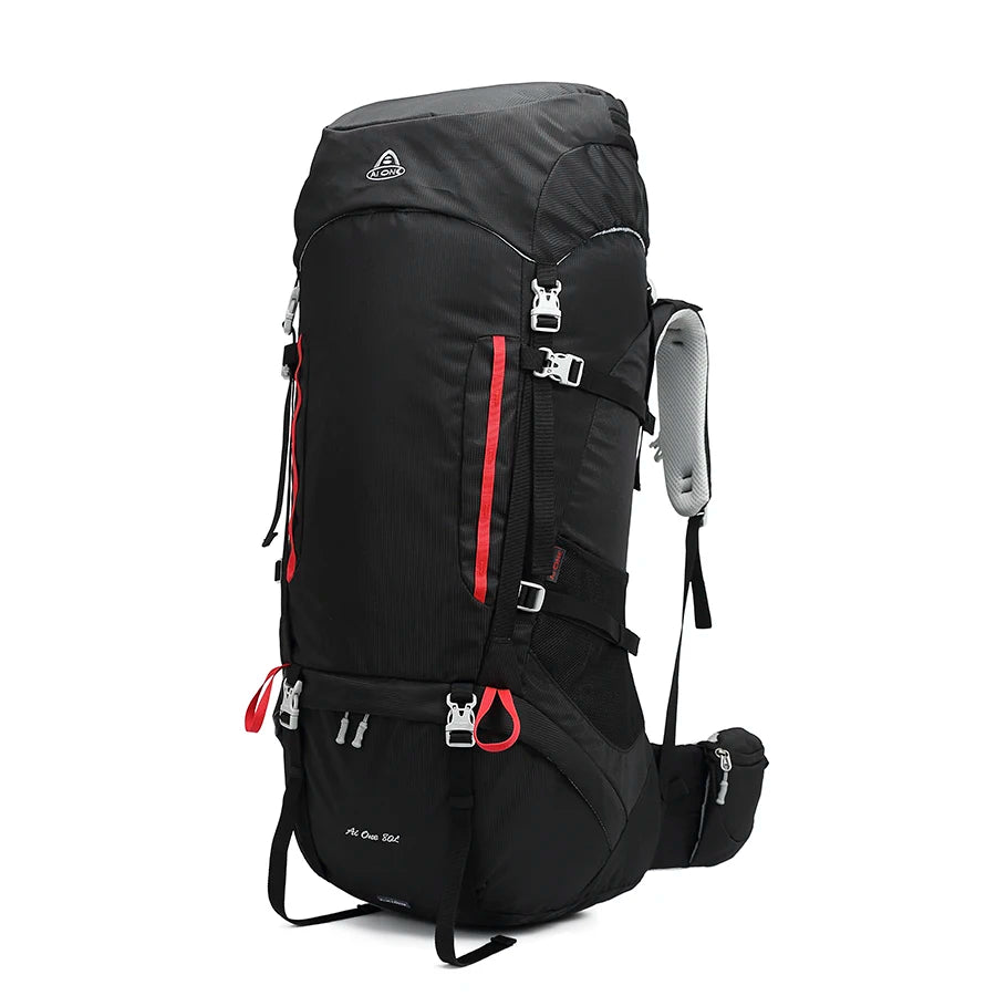 80L Travel Sports Hiking Bag Large Capacity Camping Backpack Bicycle Mochila Adjustable Molle Climbing Daypack with Rain Cover