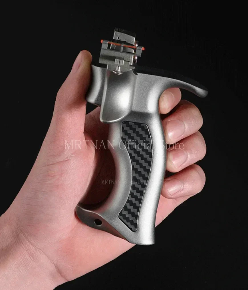 High Precision Metal Alloy Slingsshot Rubber Band Powerful Slingshot Outdoor Hunting Shooting Competition Catapult