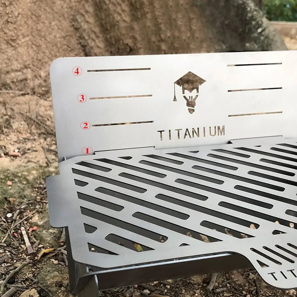 Smilodon- Titanium BBQ Grill Camping Charcoal Barbecue Grills Outdoor Picnic Portable Folding Stove Stand