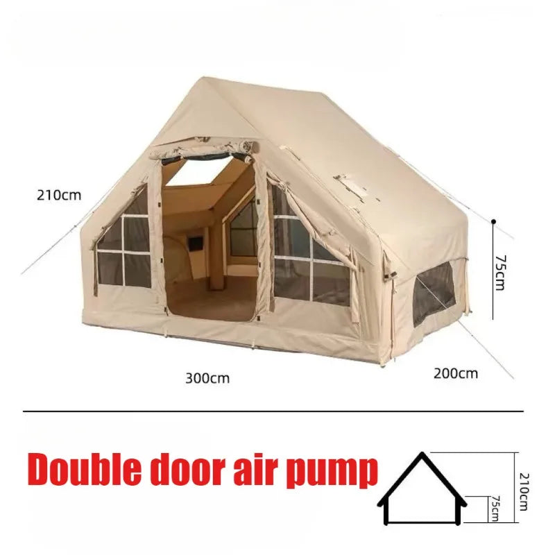 Oxford Cloth Camping Tents Outdoor Portable Quick Automatic Opening Inflatable Tent Rainproof Sun Protection Camping Equipment