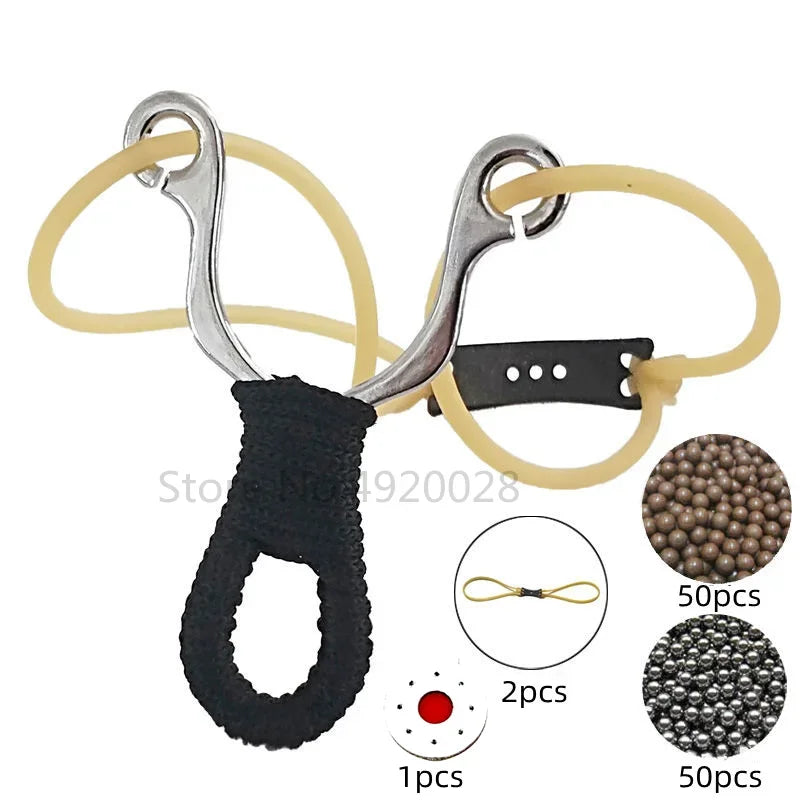 Newest Powerful Sling Shot Aluminium Alloy Slingshot Bow Catapult Outdoor Hunting Shooting Professional Slingshot