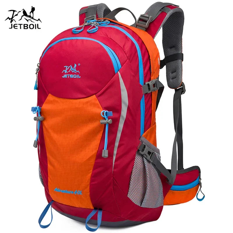 40L Splicing Style Backpack 450D Nylon Travel Bag Men Outdoor Backbag Multifunctional Hiking Mountaineering Backpack