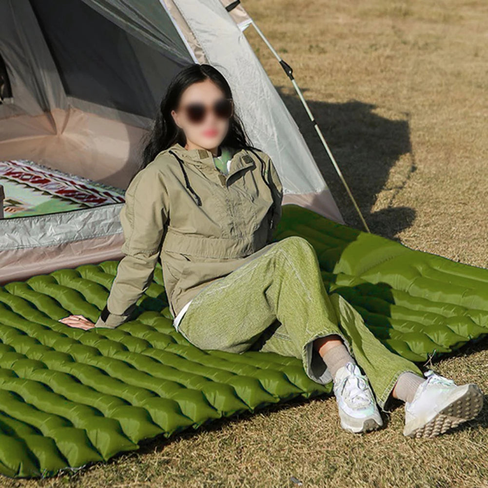 Camping Trip Inflatable Pad Waterproof Camping Pad Storage Bag Included Wear-resistant Material Body Mapping Technology