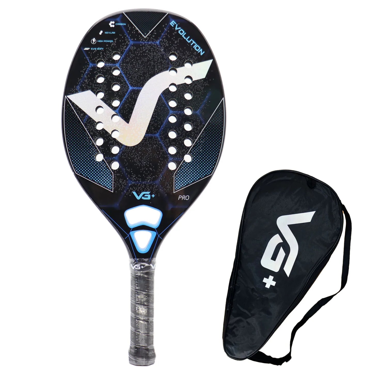 Pro Racket Beach Tennis Full/12K/Kevlar Carbon EVA SOFT with Cover Bag Tenis Raquete Beach Tennis