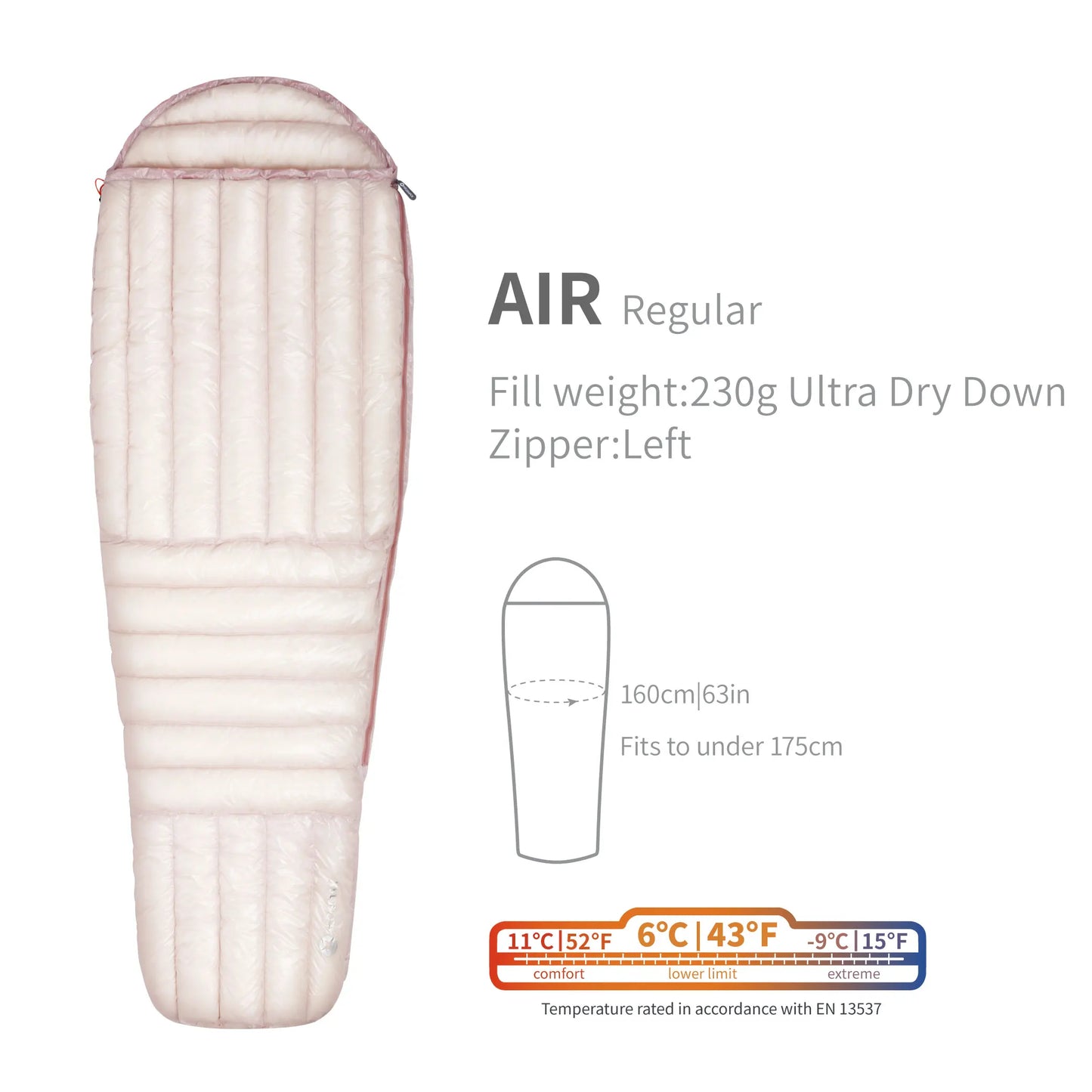 AEGISMAX AIR 10D 800FP Ultra Dry Down Sleeping Bag Ultralight Camping Hiking Tourist Outdoor Nylon Bag Duck Down