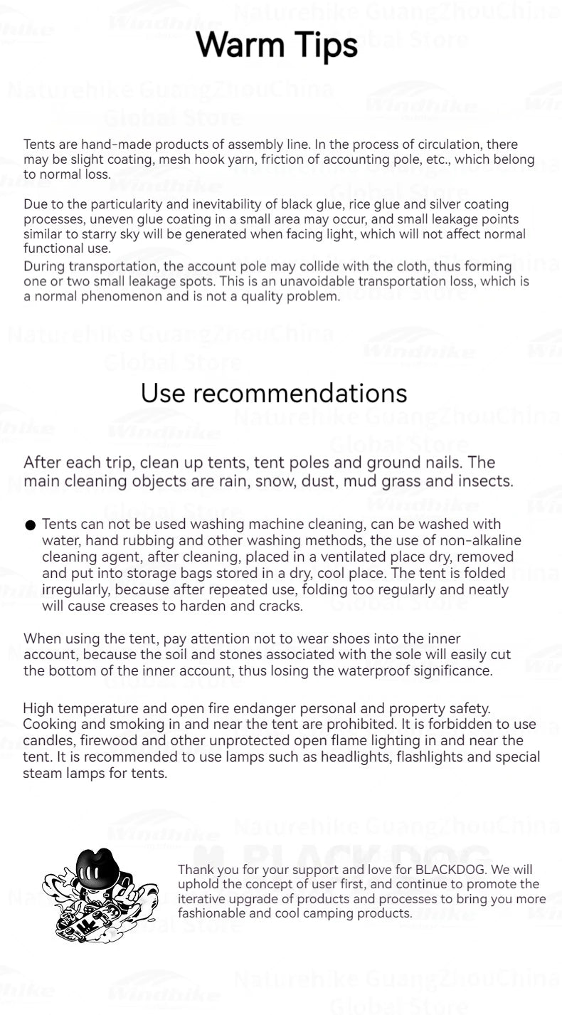 Naturehike Blackdog Automatic One-touch Tent Outdoor Camping Hexagonal Dome Tent Quick Open Waterproof Black Coated Sunscreen