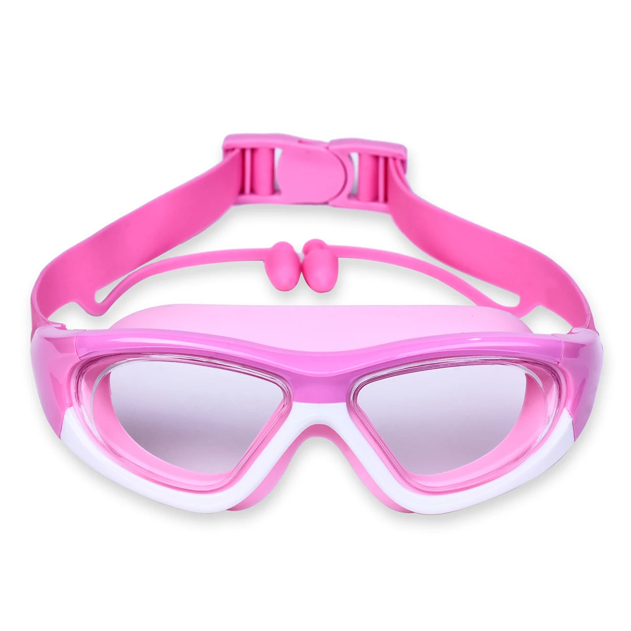 High-definition Children Swimming Goggles For Boys And Girls Anti-fog Swimming Goggles Large-frame Goggles Comfortable Silic