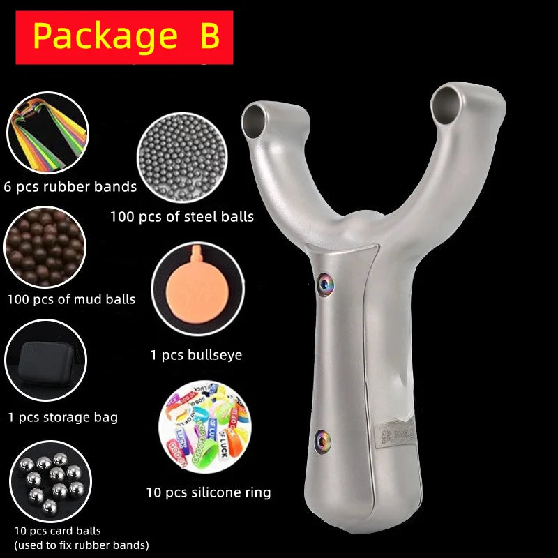 Slingshot Metal Precision Shooting Slingsshot Outdoor Hunting Archery Caza Set High Precision Slingshot Hunting