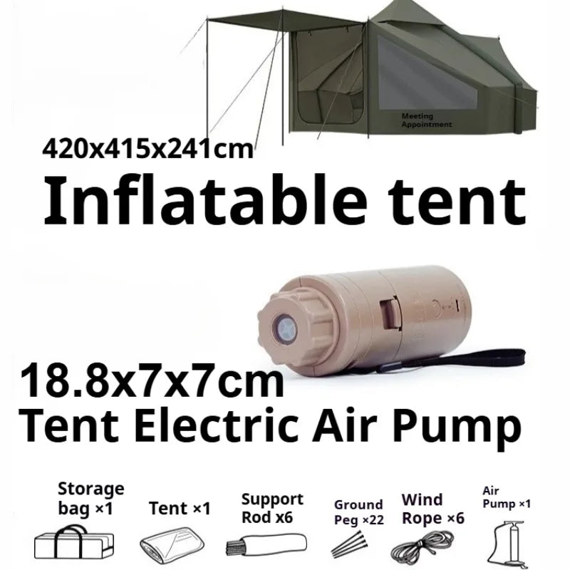 Convenient Storage Inflatable Tent Portable Foldable Outdoor Courtyard Tent Multifunctional Desert Travel Camping Supplies