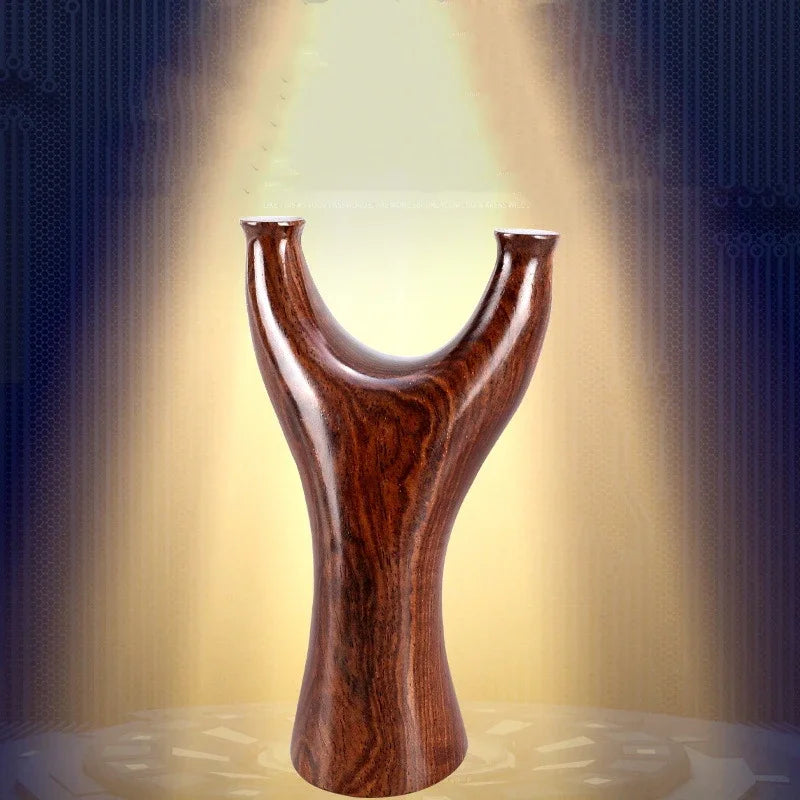 Slingshot Ebony Slingshot Solid Wood Flat Rubber Band Slingshot Wide Rubber Hand Recurve Outdoor Hunting Launch Slingshot