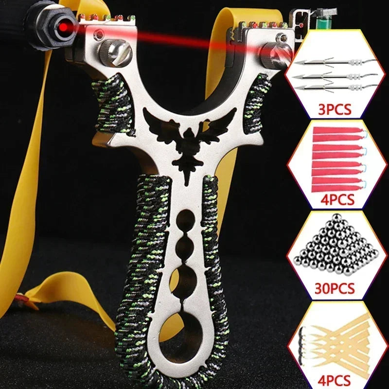 Sports Slingshot with Flat Rubber Band Professional Sling Shot Outdoor Shooting Tools for Hunting Catapult Toys Caza