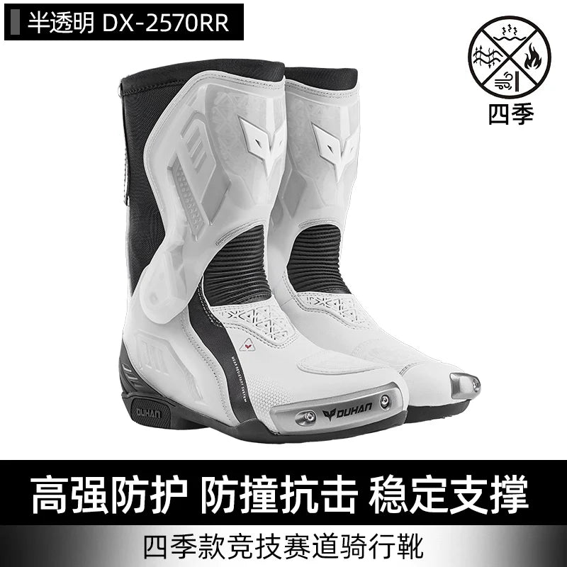 Motorcycle Boots Racing Off-road Shoes Non-slip High-top Motorcycle Professional Waterproof Mountain Bike Boots