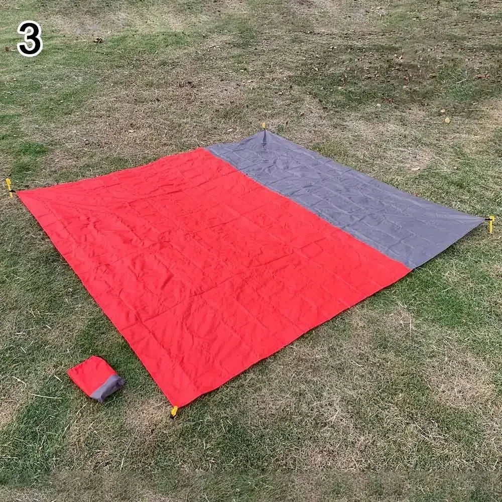 200*210cm Waterproof Tent Floor Tarp Picnic Mat Ultralight Pocket Tent Footprint Beach Tarp with Sack Camping Hiking Accessories