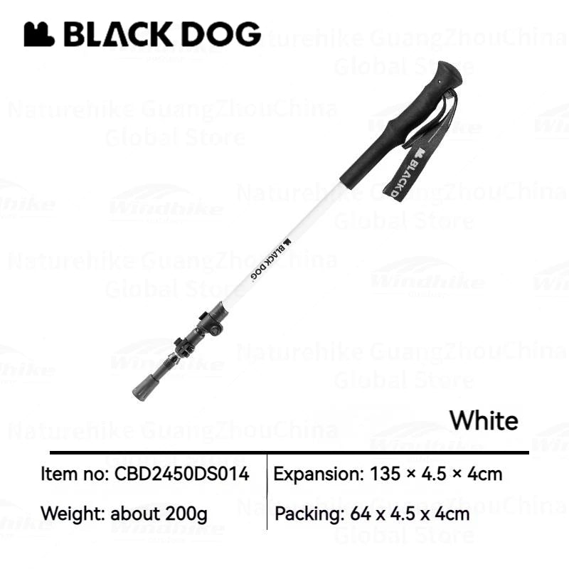 Naturehike Blackdog Trekking Pole Telescopic Aluminum Carbon Walking Sticks Hiking Cane Adjustable Ultralight Mountaineering 1pc