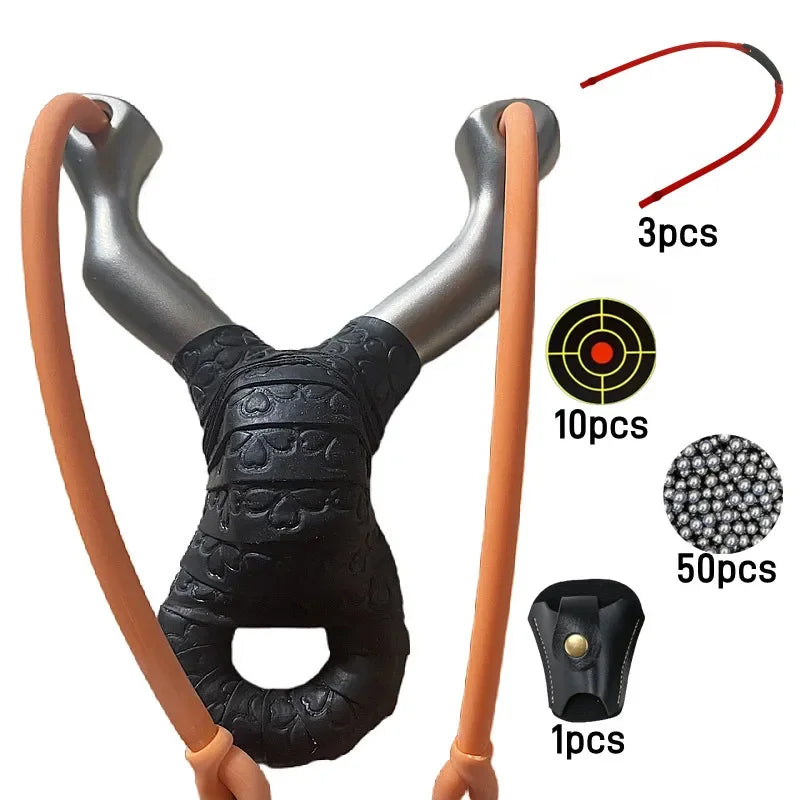 Stainless Steel Slingshot High-precision High-power Slingshot Outdoor Hunting Slingshot Practice Shooting catapult