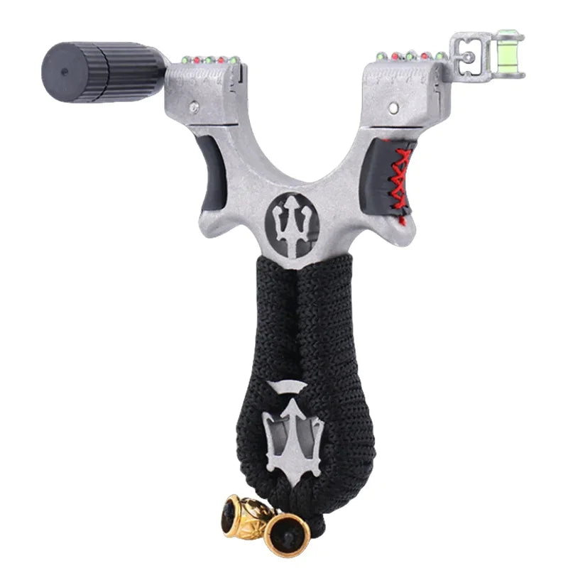 High precision Hunting Laser Alloy Slingshot with Rubber Band Outdoor Sports Hunting Shooting Catapult accessories