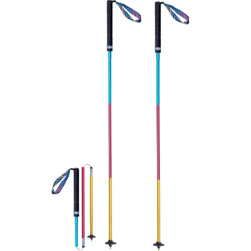 Trekking Poles Folding, Lightweight, Aluminum Hiking Poles,120cm Ultralight For Walking Running Sticks