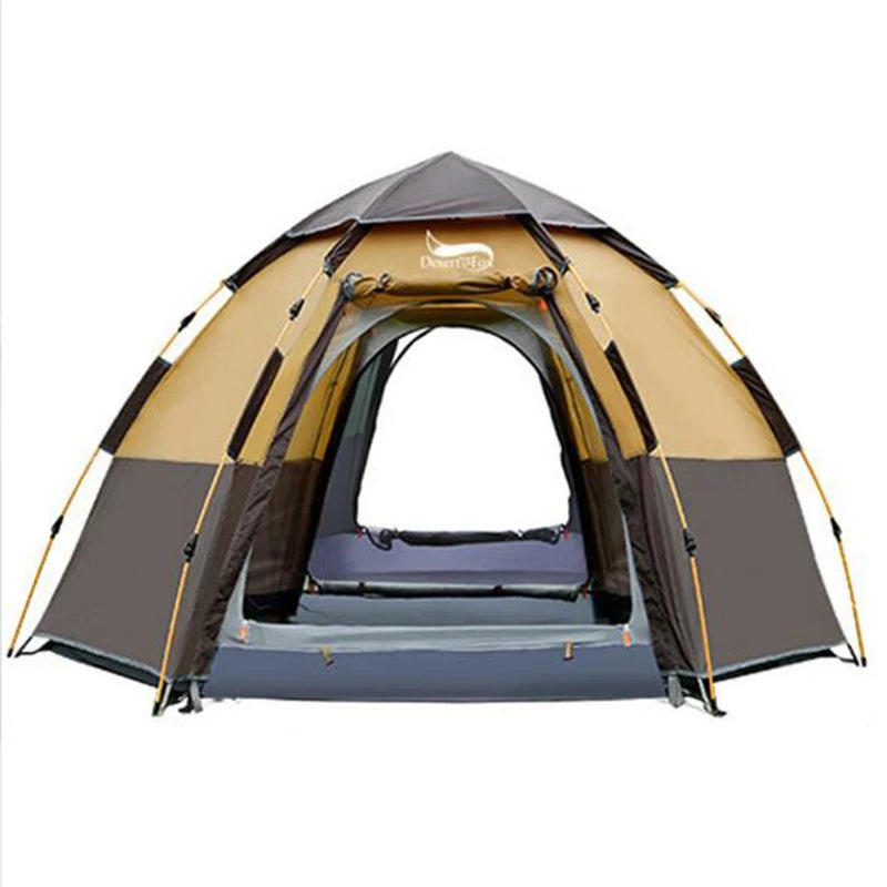Desert&Fox Pop-up Automatic Tent 3-4 Person Instant Camping Tent Backpacking Family Dome Tents for Camping Hiking Travelling