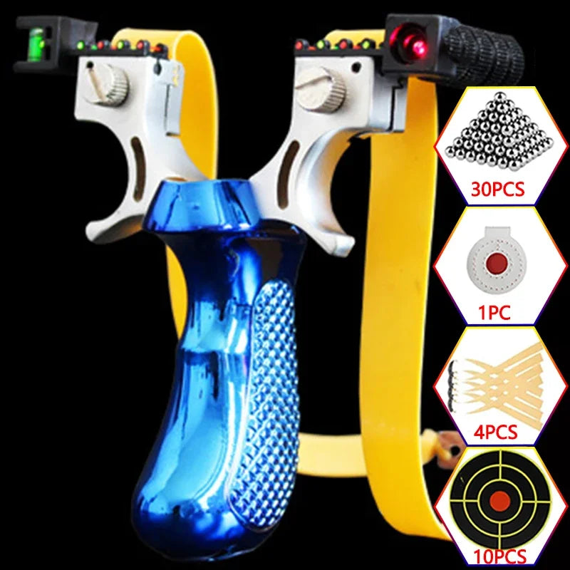Hunting laser slingshot Outdoor high precision shooting slingsshot powerful spring sling shot catapult hunting acessories