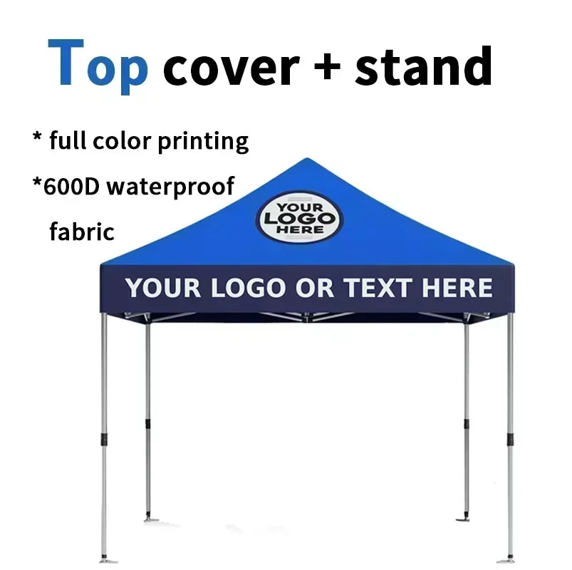 TB 600D Waterproof Outdoor Folding Gazebo 10x10ft Advertising Tents Roof Oxford Cloth Portable Sidewall Cover Fabric Canopy Tent