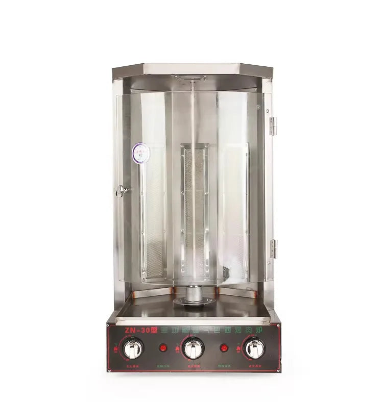 Barbecue Propane Lpg Gas Grill With Skewers, Turkey Doner Shawarma Machine, Kebab Rotisserie Roasters, Infrared Gas Bbq