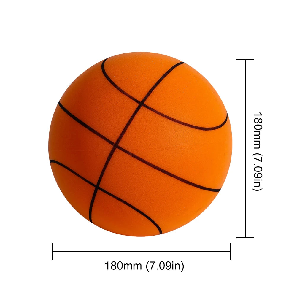 Kids Indoor Silent Basketball Ball 21/18cm High-Resilience Foam Silent Basketball Lightweight Small Basketball Basket Sports Toy