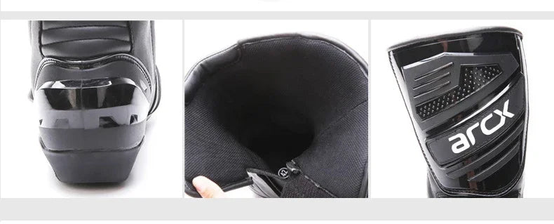 ARCX L60582 Men's High Top Racing Motorcycle Boots – Off-Road & Road Cycling Shoes for Bike Riding with Anti-Slip Sole