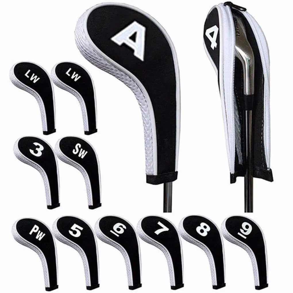 12piece Protective Cover Set Of 12 For Golf Club Head Irons Golf Supplies Accessories Golf Training