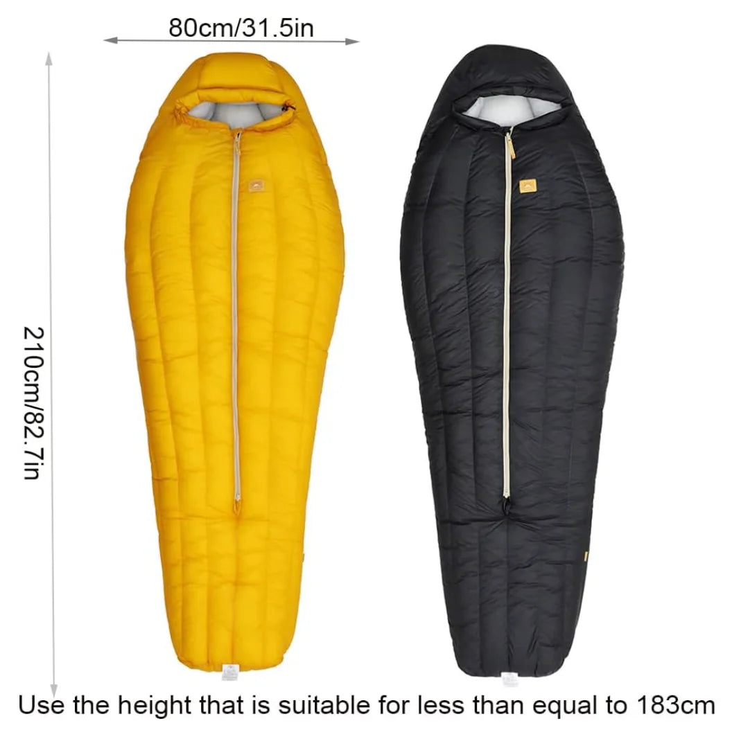 Factory Price Custom Mummy 0 Degree Winter 95 800 FP Goose Down Sleeping Bag Camping Hiking for Outdoor
