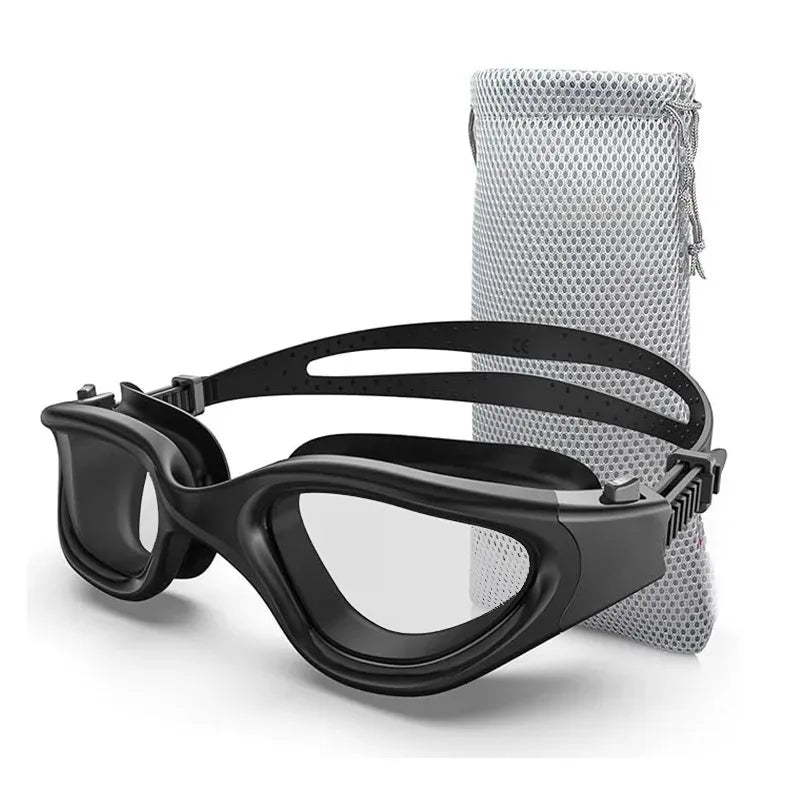 Anti-fog UV protective lenses for men and women waterproof and adjustable silicone swimming glasses polarized swimming glasses