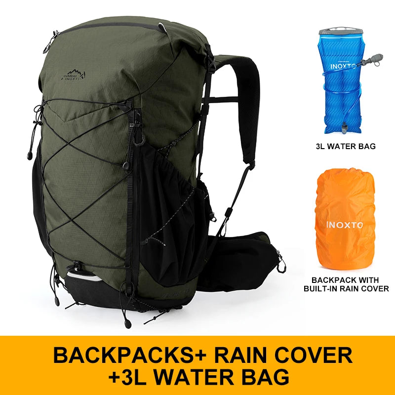 40L hiking bag outdoor backpacking hiking backpack outdoor hiking bag waterproof and breathable shoulder-lined backpack