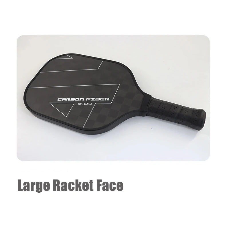 18K Pickleball Paddles With 2 Balls Premium Carbon Fiber Surface For Tennis And Pickleball Sports Equipment