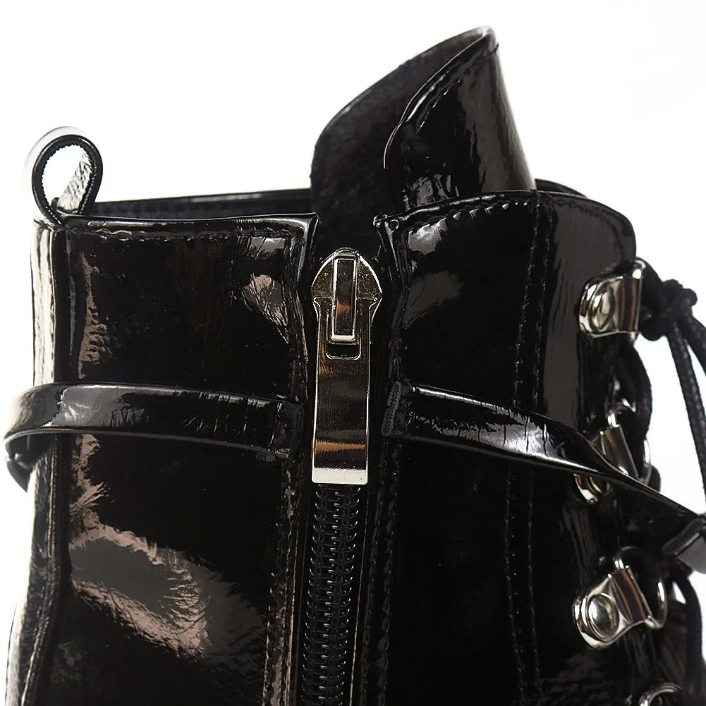 2023 Rome Women's Boots Mid Calf Concise Casual Boots Height Increasing Spring and Autumn Round Toe Party Dress Women Shoe 34-44