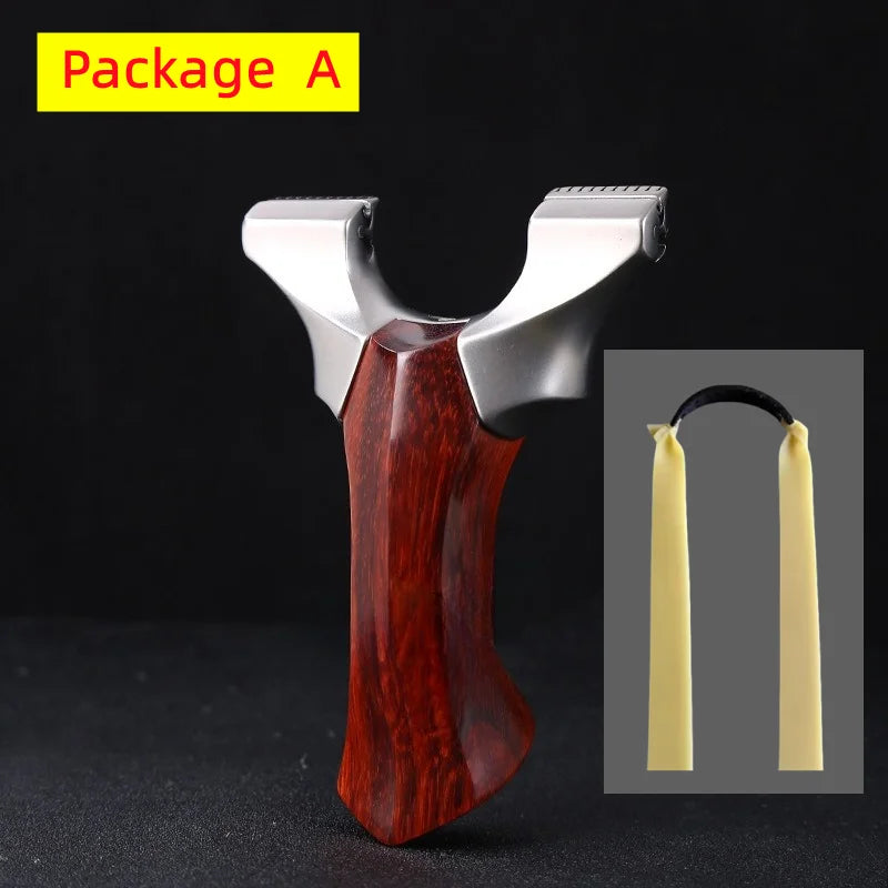 Professional Hunting Slingshot Powerful 630ultra Hard Stainless Steel Catapult with Flat Rubber Band Outdoor Shooting Sling Shot