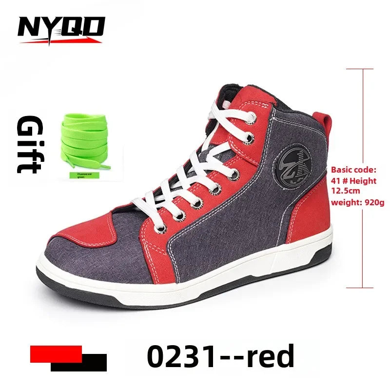 Motorcycle Riding Shoes Motorcycle Boots All Season Breathable and Anti Fall Riding Equipment Road Racing Shoes forRiders오토바이 부츠