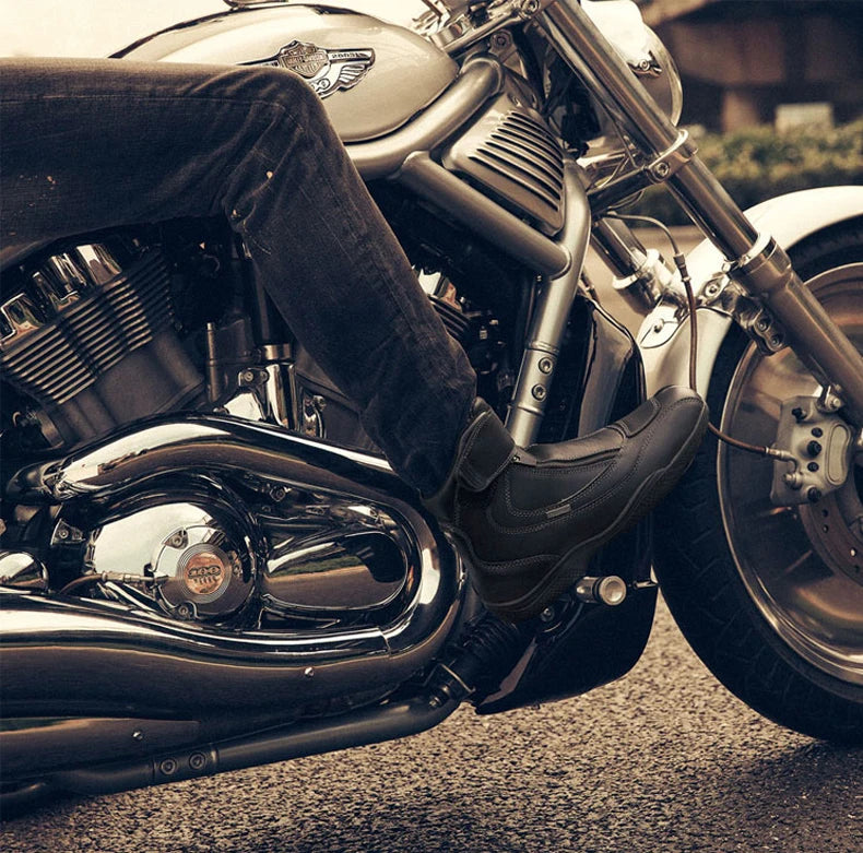 ARCX Waterproof Cow Leather Motorcycle Boots for Men Racing Riding Motorbike Shoes Protective Gear Durable Safety Footwear